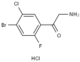 4-Bromo-5-chloro-2-fluorophenacylamine hydrochloride Struktur