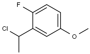 Benzene, 2-(1-chloroethyl)-1-fluoro-4-methoxy- Structure