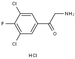 3,5-Dichloro-4-fluorophenacylamine hydrochloride Struktur