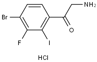 4-Bromo-3-fluoro-2-iodophenacylamine hydrochloride Struktur