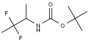 tert-butyl (2,2-difluoro-1-methylpropyl)carbamate Struktur