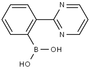 2-(Pyrimidin-2-yl)phenylboronic acid Struktur