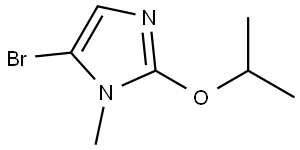 5-bromo-2-isopropoxy-1-methyl-1H-imidazole Struktur