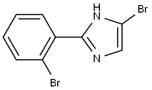 4-bromo-2-(2-bromophenyl)-1H-imidazole Struktur