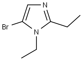 5-bromo-1,2-diethyl-1H-imidazole Struktur