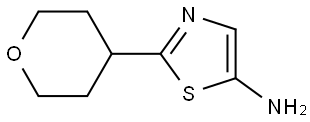 2-(tetrahydro-2H-pyran-4-yl)thiazol-5-amine Struktur