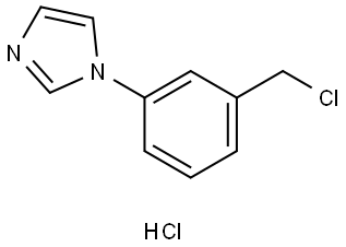 1-(3-(Chloromethyl)phenyl)-1H-imidazole hydrochloride Struktur