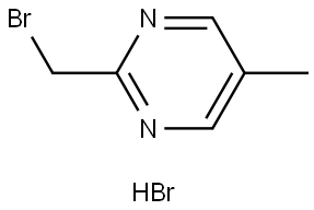 2-(Bromomethyl)-5-methylpyrimidine hydrobromide Struktur