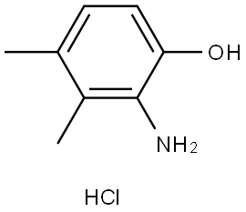 2-Amino-3,4-dimethylphenol hydrochloride Struktur