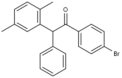 1-(4-bromophenyl)-2-(2,5-dimethylphenyl)-2-phenylethan-1-one Struktur