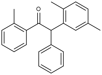 2-(2,5-dimethylphenyl)-2-phenyl-1-(o-tolyl)ethan-1-one Struktur