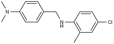 N-ALPHA-(4-CHLORO-ORTHO-TOLYL)-N4,N4-DIMETHYL-ALPHA,4-TOLUENEDIAMINE Struktur