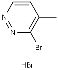 3-Bromo-4-methylpyridazine hydrobromide Struktur