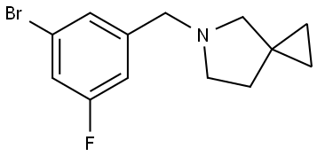 5-(3-bromo-5-fluorobenzyl)-5-azaspiro[2.4]heptane Struktur