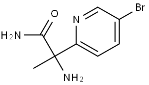 2-amino-2-(5-bromopyridin-2-yl)propanamide Struktur