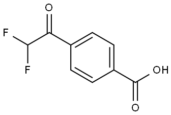 Benzoic acid, 4-(2,2-difluoroacetyl)- Struktur