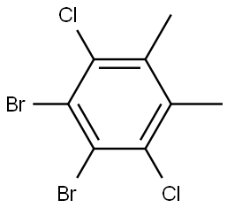 1,2-DIBROMO-3,6-DICHLORO-4,5-DIMETHYL-BENZENE Struktur