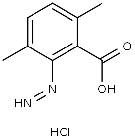 N'-(2-CARBOXY-3,6-DIMETHYL-PHENYL)-DIAZENIUM, CHLORIDE Struktur