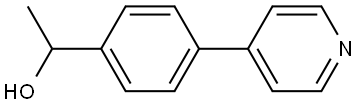 1-(4-(pyridin-4-yl)phenyl)ethan-1-ol Struktur