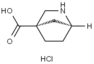 (1S,4S)-2-AZABICYCLO[2.2.1]HEPTANE-4-CARBOXYLIC ACID HYDROCHLORIDE, 2031259-85-3, 結(jié)構(gòu)式