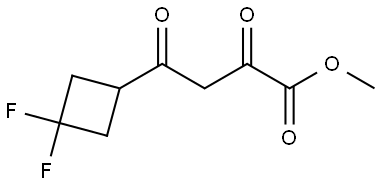 Cyclobutanebutanoic acid, 3,3-difluoro-α,γ-dioxo-, methyl ester Struktur