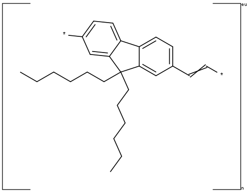 POLY(9,9-DI-N-HEXYLFLUORENYL-2,7-DIYL) Struktur