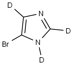 4-bromo-1H-imidazole-1,2,5-d3 Struktur