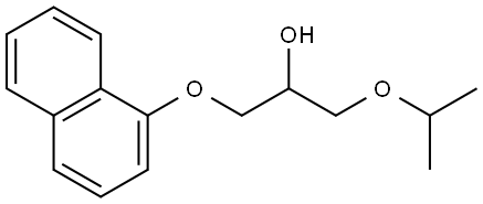 1-isopropoxy-3-(naphthalen-1-yloxy)propan-2-ol Struktur