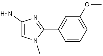 2-(3-methoxyphenyl)-1-methyl-1H-imidazol-4-amine Struktur