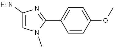 2-(4-methoxyphenyl)-1-methyl-1H-imidazol-4-amine Struktur