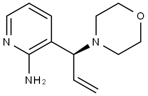 (S)-3-(1-morpholinoallyl)pyridin-2-amine Struktur