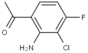 1-(2-Amino-3-chloro-4-fluoro-phenyl)-ethanone Struktur