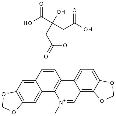 Sanguinarium citrate|||Sanguinarin citrate|||Pseudochelerythrine citrate Struktur