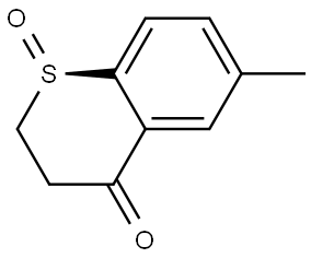 (R)-6-methylthiochroman-4-one 1-oxide Struktur