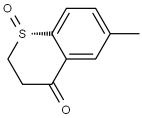 (S)-6-methylthiochroman-4-one 1-oxide Struktur