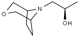 (αR)-α-Methyl-3-oxa-8-azabicyclo[3.2.1]octane-8-ethanol Struktur