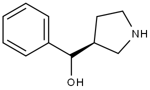 phenyl((S)-pyrrolidin-3-yl)methanol Struktur