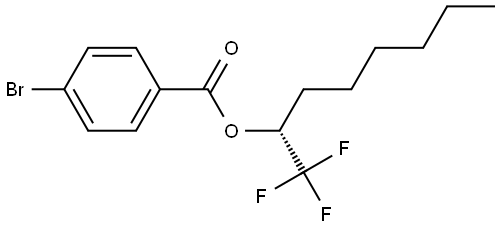 (S)-1,1,1-trifluorooctan-2-yl 4-bromobenzoate Struktur