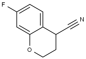 7-fluoro-2H-chromene-4-carbonitrile Struktur