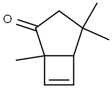 1,4,4-TRIMETHYLBICYCLO[3.2.0]HEPT-6-EN-2-ONE Struktur