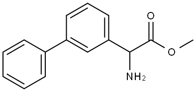 [1,1′-Biphenyl]-3-acetic acid, α-amino-, methyl ester Struktur