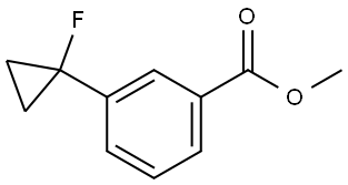 Methyl 3-(1-fluorocyclopropyl)benzoate Struktur