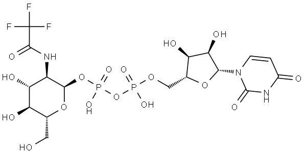 Uridine 5'-(trihydrogen diphosphate), P'-[2-deoxy-2-[(2,2,2-trifluoroacetyl)amino]-α-D-glucopyranosyl] ester