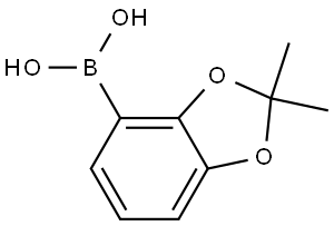 (2,2-dimethylbenzo[d][1,3]dioxol-4-yl)boronic acid Struktur