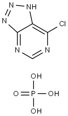 7-Chloro-3H-[1,2,3]triazolo[4,5-d]pyrimidine phosphate Struktur