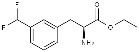 ethyl (S)-2-amino-3-(3-(difluoromethyl)phenyl)propanoate Struktur