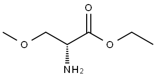 ethyl O-methyl-D-serinate Struktur