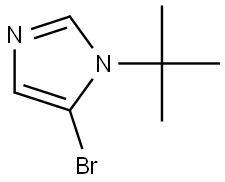 5-bromo-1-(tert-butyl)-1H-imidazole Struktur