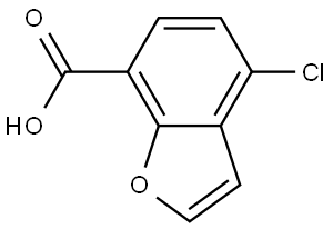 7-Benzofurancarboxylic acid, 4-chloro- Struktur