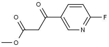 3-Pyridinepropanoic acid, 6-fluoro-β-oxo-, methyl ester Struktur